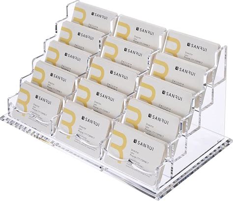 5 tier business card holder.